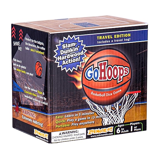 Zobmondo Gohoops Basketball Dice Game Travel Game