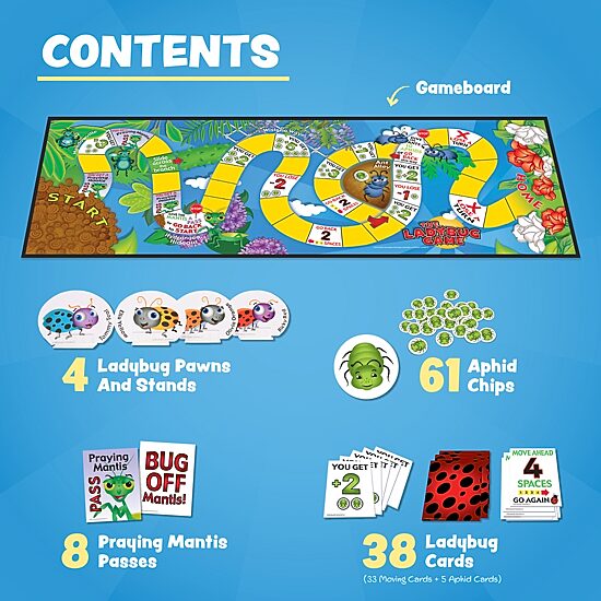 Zobmondo The Ladybug Board Game Board Game