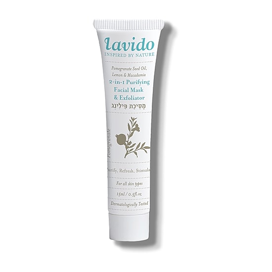 Lavido Two In One Purifying Mask And Exfoliator Travel Size 15ml
