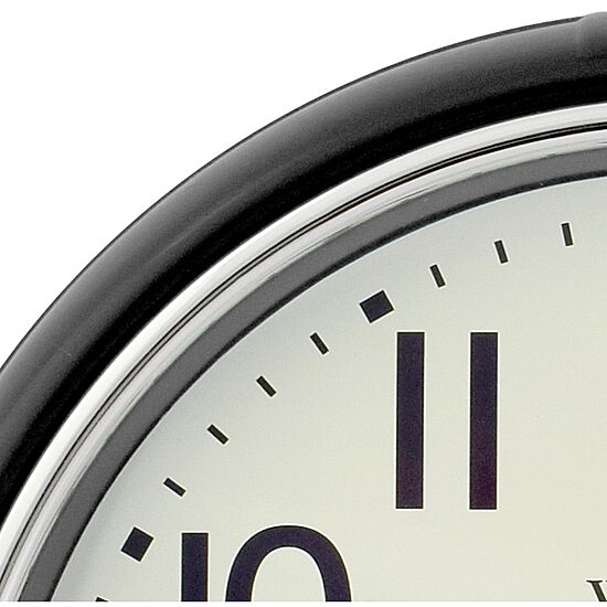 Westclox 12” Black Retro Wall Clock