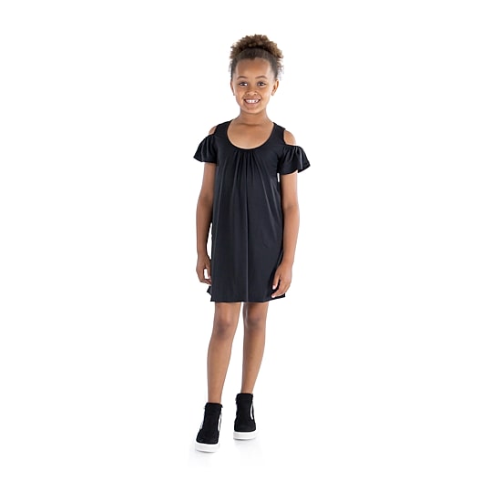 24sevenkid Big Kid Girls Short Sleeve Knit A-Line Dress