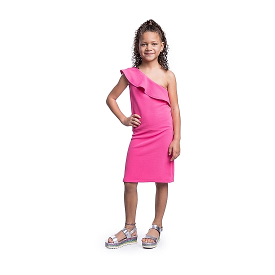 24sevenkid Big Kid Girls One Shoulder Sleeveless Maxi Dress