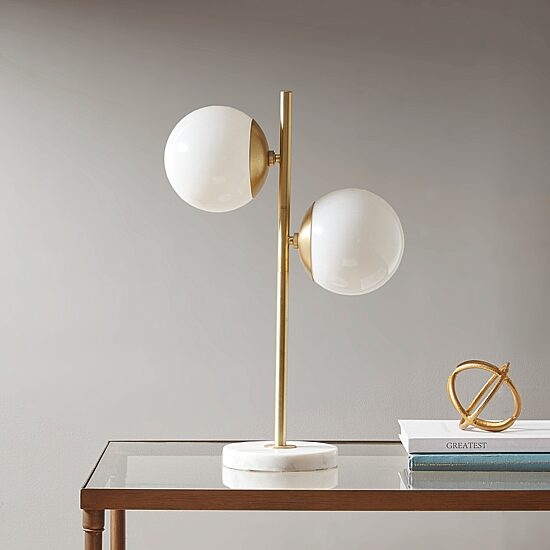 INK+IVY Holloway Marble Base Table Lamp
