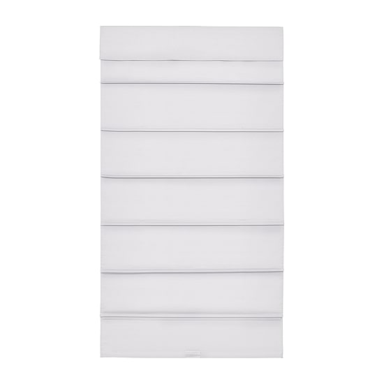 Home Basics Classic Cotton Twill Fabric With Blackout Liner Custom Cordless Blackout Roman Shade