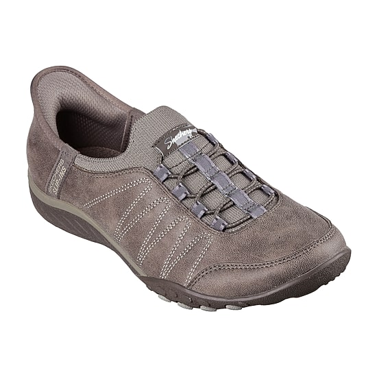 Skechers Hands Free Slip-Ins Breathe-Easy Home-Body Womens Almond Closed Toe Slip-On Shoe