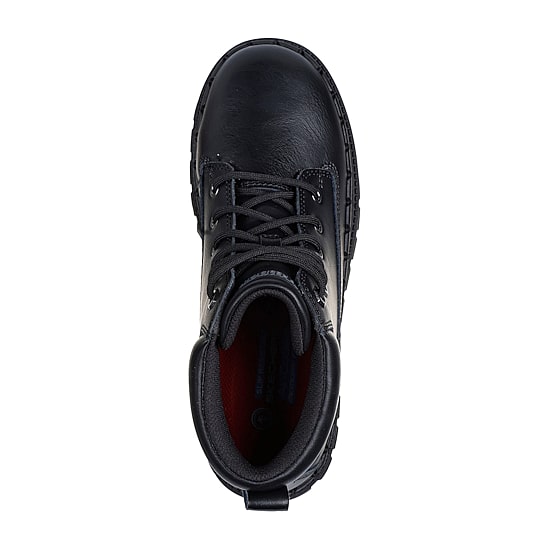 Skechers Womens Jammers Slip Resistant Flat Heel Work Boots