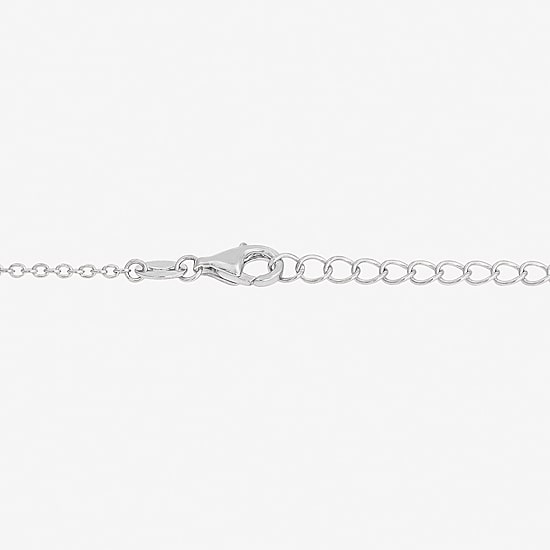 Diamonart Marilyn Monroe Womens 3 3/4 CT. T.W. White Cubic Zirconia Platinum Over Silver Pear 16 Inch Pendant Necklace