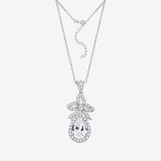 Diamonart Marilyn Monroe Womens 3 7/8 Ct. T.W. White Cubic Zirconia Platinum Over Silver 16 Inch Pendant Necklace