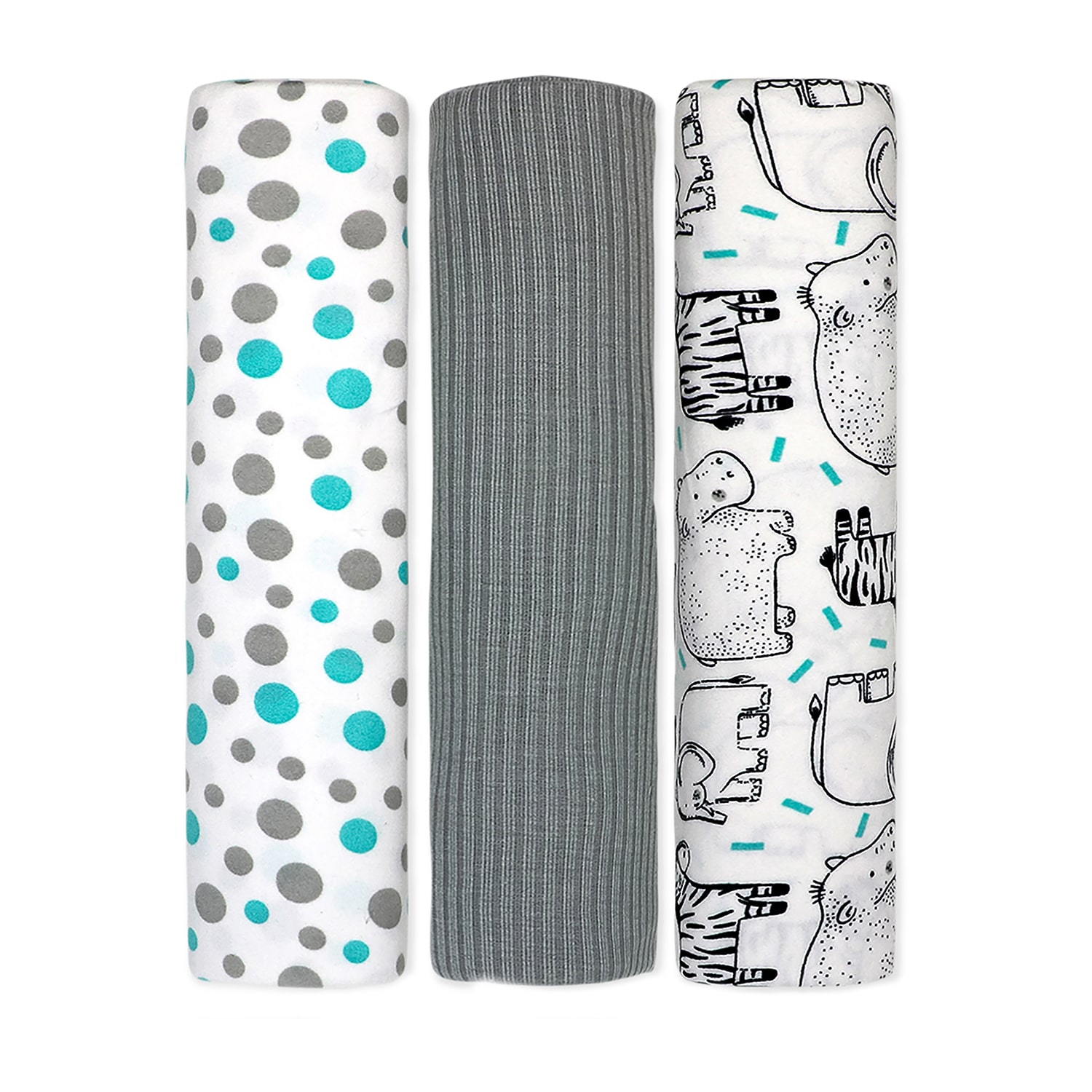 3 Stories Trading Company 3-pc. Swaddle Blanket