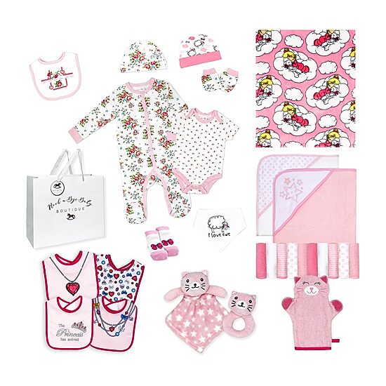 3 Stories Trading Company 0-3 Month Baby Girls 28-pc. Baby Gift Set