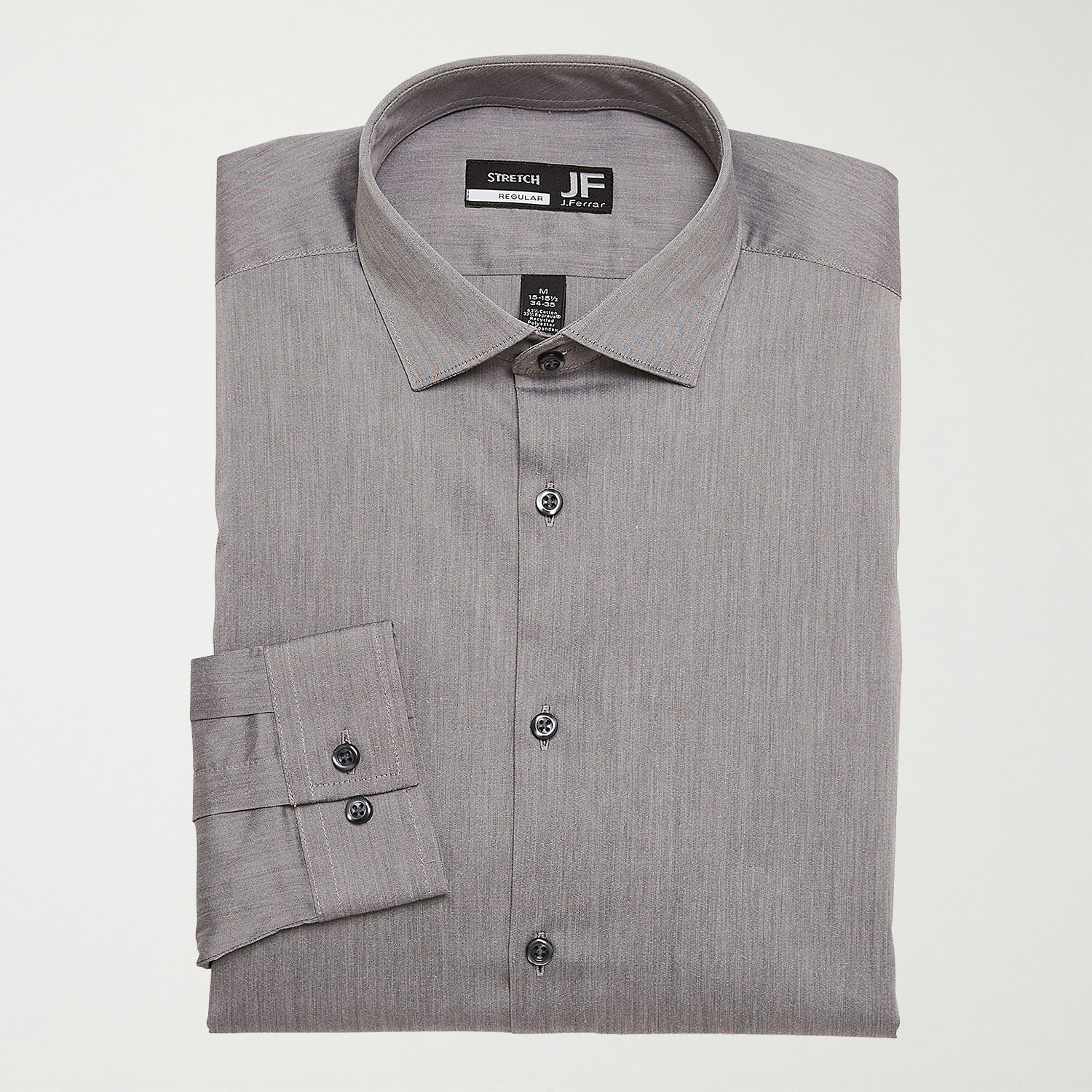 J. Ferrar Ultra Comfort Mens Slim Fit Easy Care Stretch Fabric Long Sleeve Dress Shirt