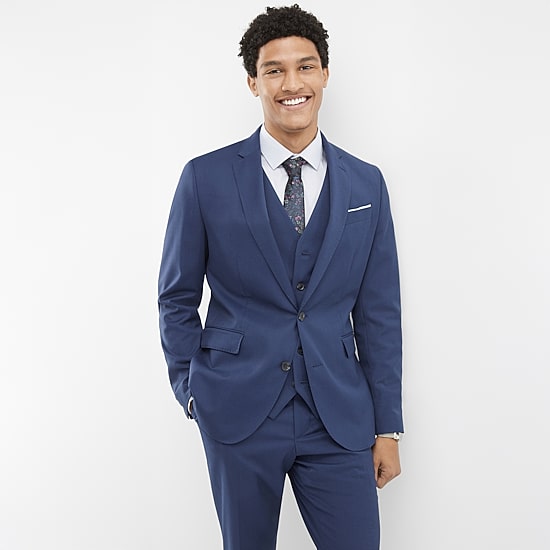 J. Ferrar Mens Slim Fit Suit Vest