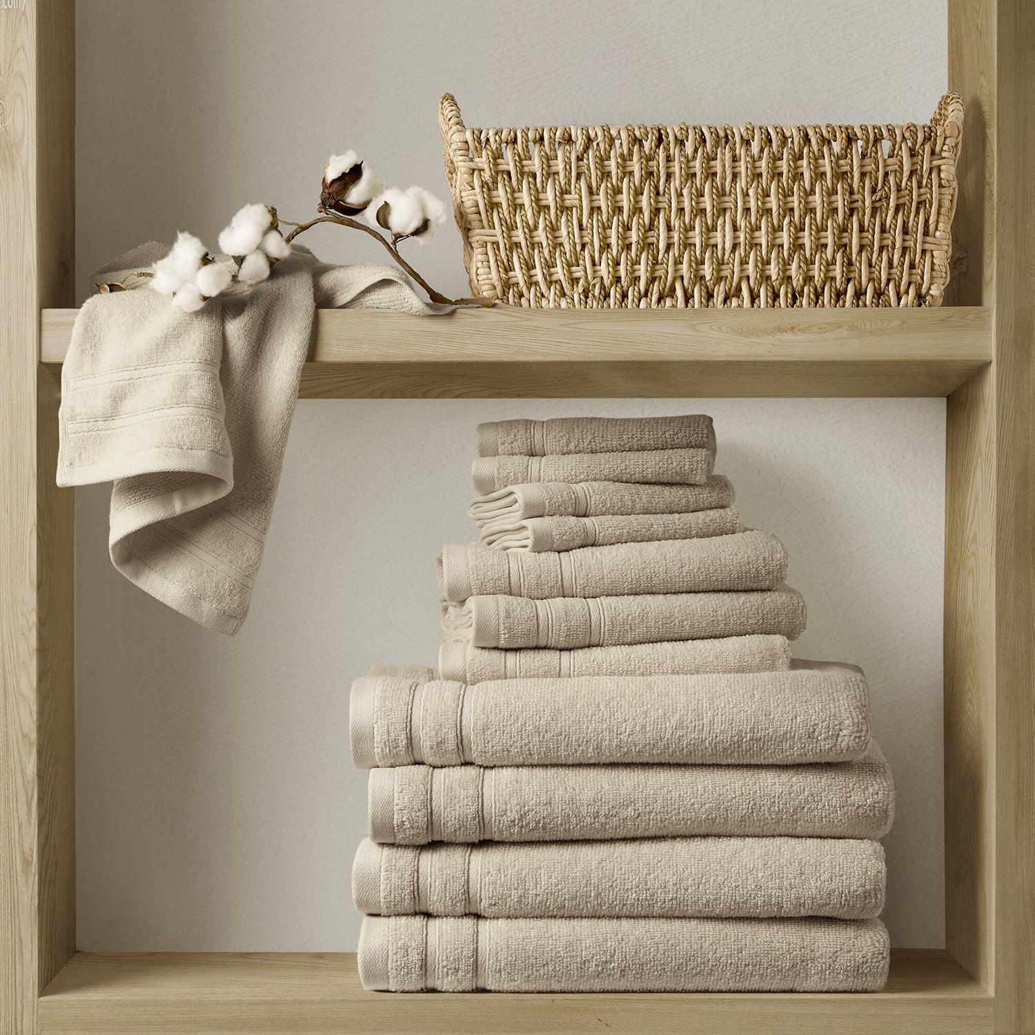 510 Design 100% Cotton 12-pc. Quick Dry Bath Towel Set