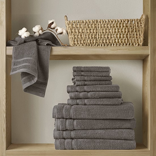 510 Design 100% Cotton 12-pc. Quick Dry Bath Towel Set