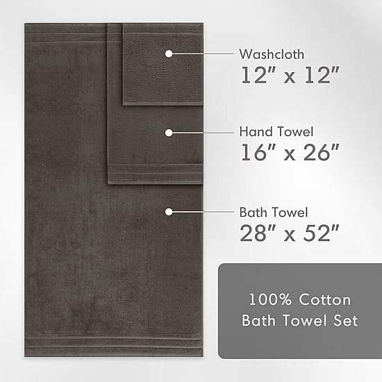 510 Design 100% Cotton 12-pc. Quick Dry Bath Towel Set