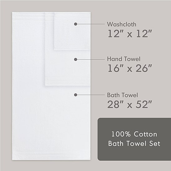 510 Design 100% Cotton 12-pc. Quick Dry Bath Towel Set
