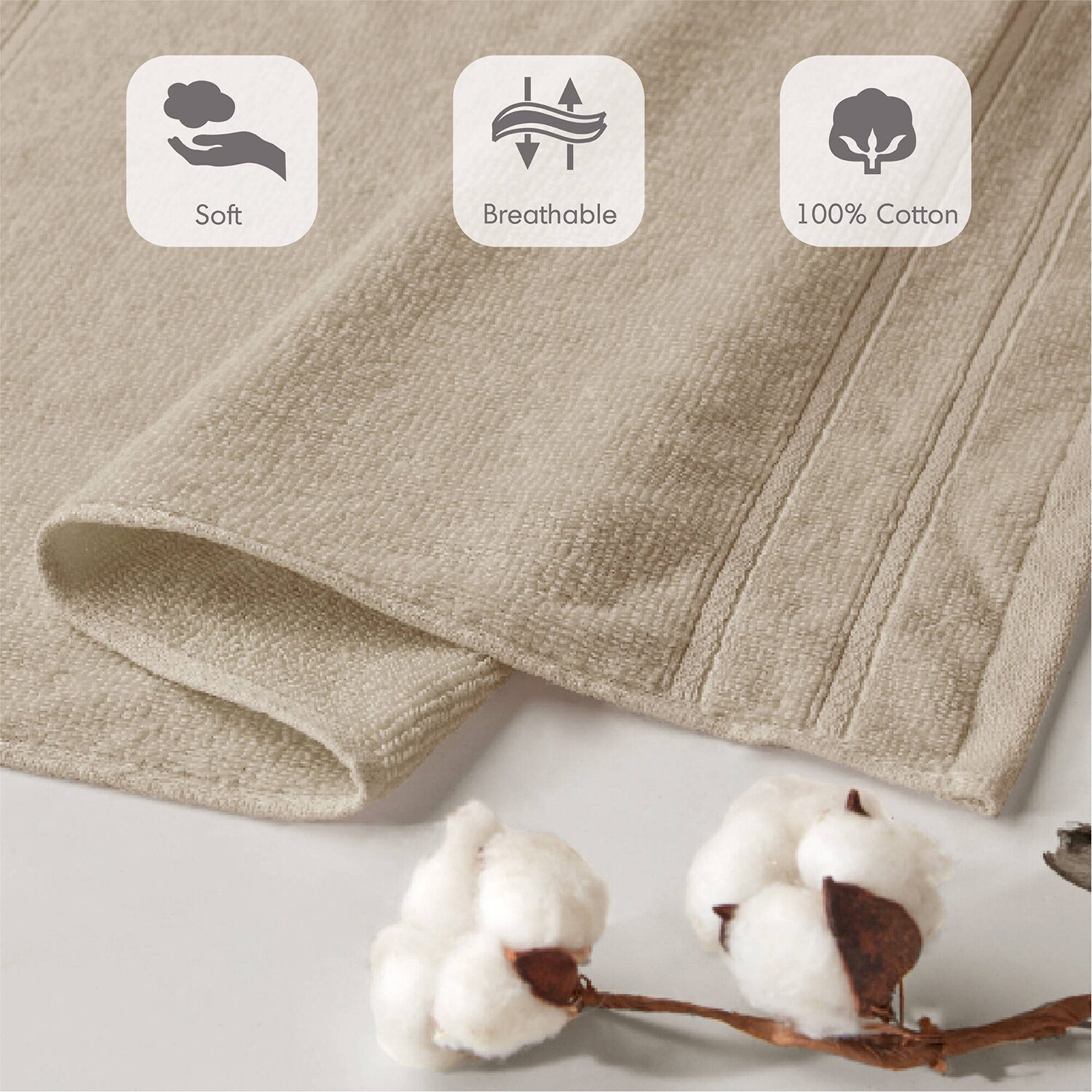 510 Design 100% Cotton 12-pc. Quick Dry Bath Towel Set