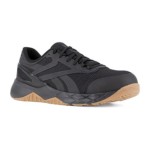 Reebok Work 3317 Mens Round Closed Toe Work Shoes, 10 Medium, Black