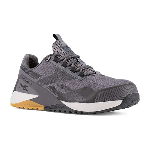 Reebok Work 3481 Mens Round Closed Toe Work Shoes, 7 Medium, Gray