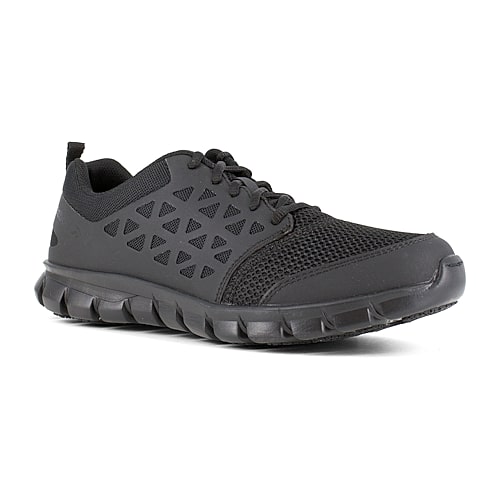 Sublite Cushion Work, Women's Athletic Shoe, 12 M, Mesh, Microfiber, Black