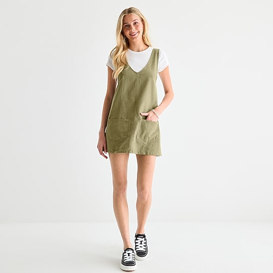 Arizona Womens Sleeveless Skirtalls Juniors