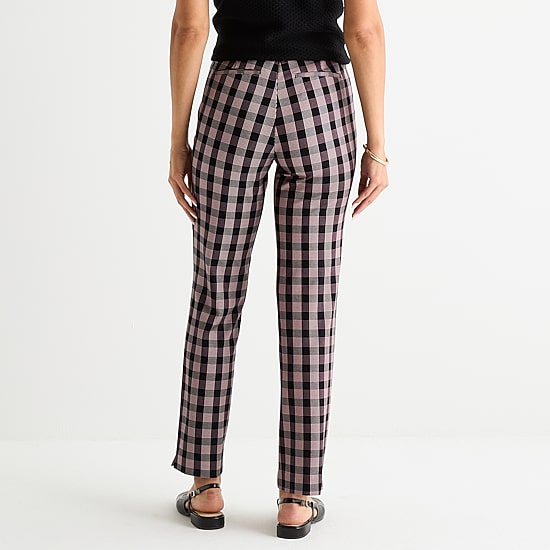 Liz Claiborne Amelia Ponte Womens Straight Pull-On Pant