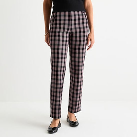 Liz Claiborne Amelia Ponte Womens Straight Pull-On Pant