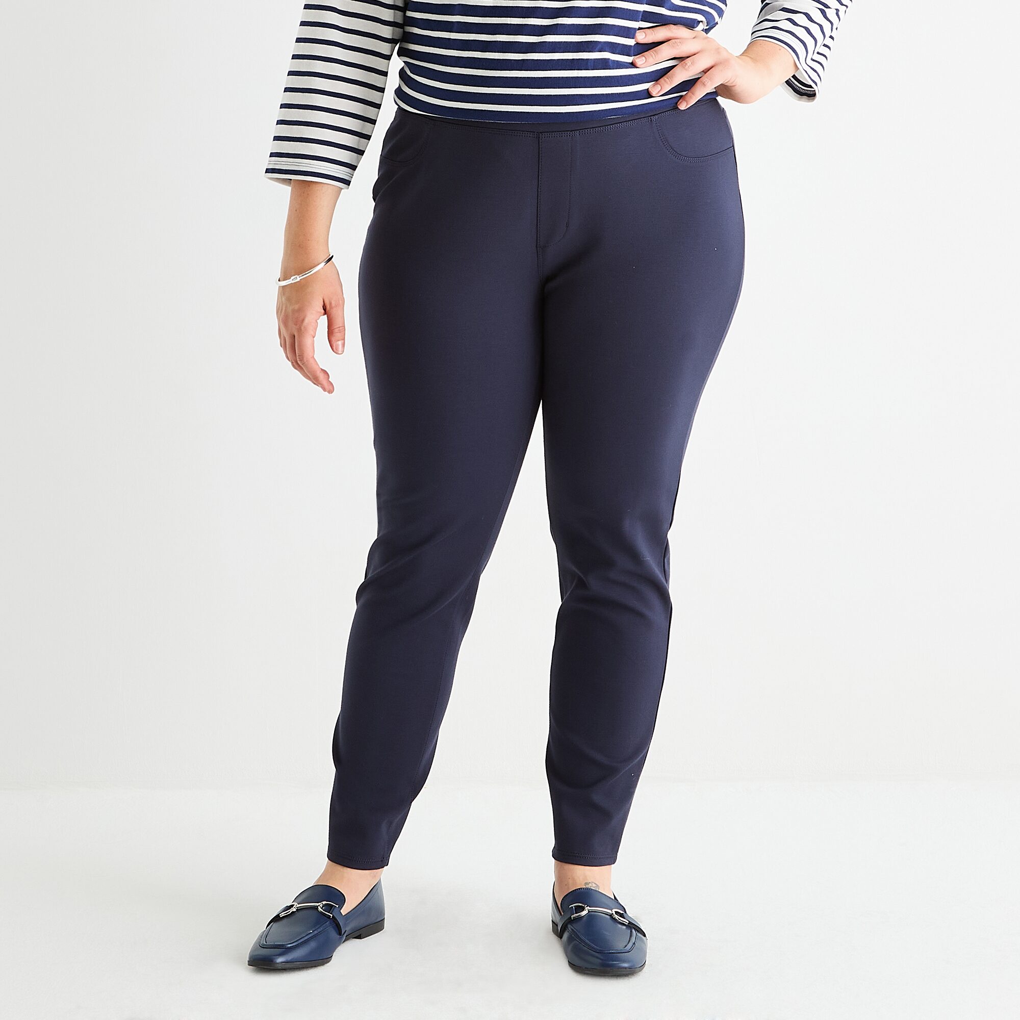St. John's Bay Womens Plus Skinny Pull-On Pant