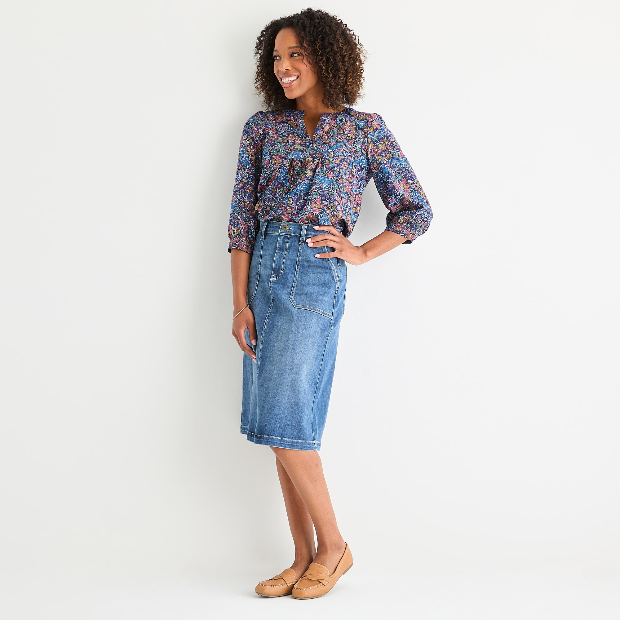 St. John's Bay Womens A-Line Skirt