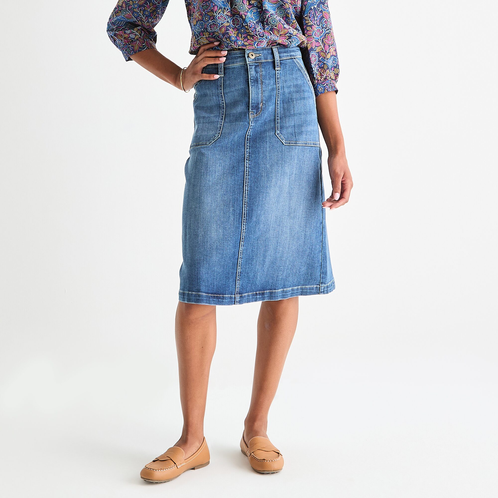 St. John's Bay Womens A-Line Skirt
