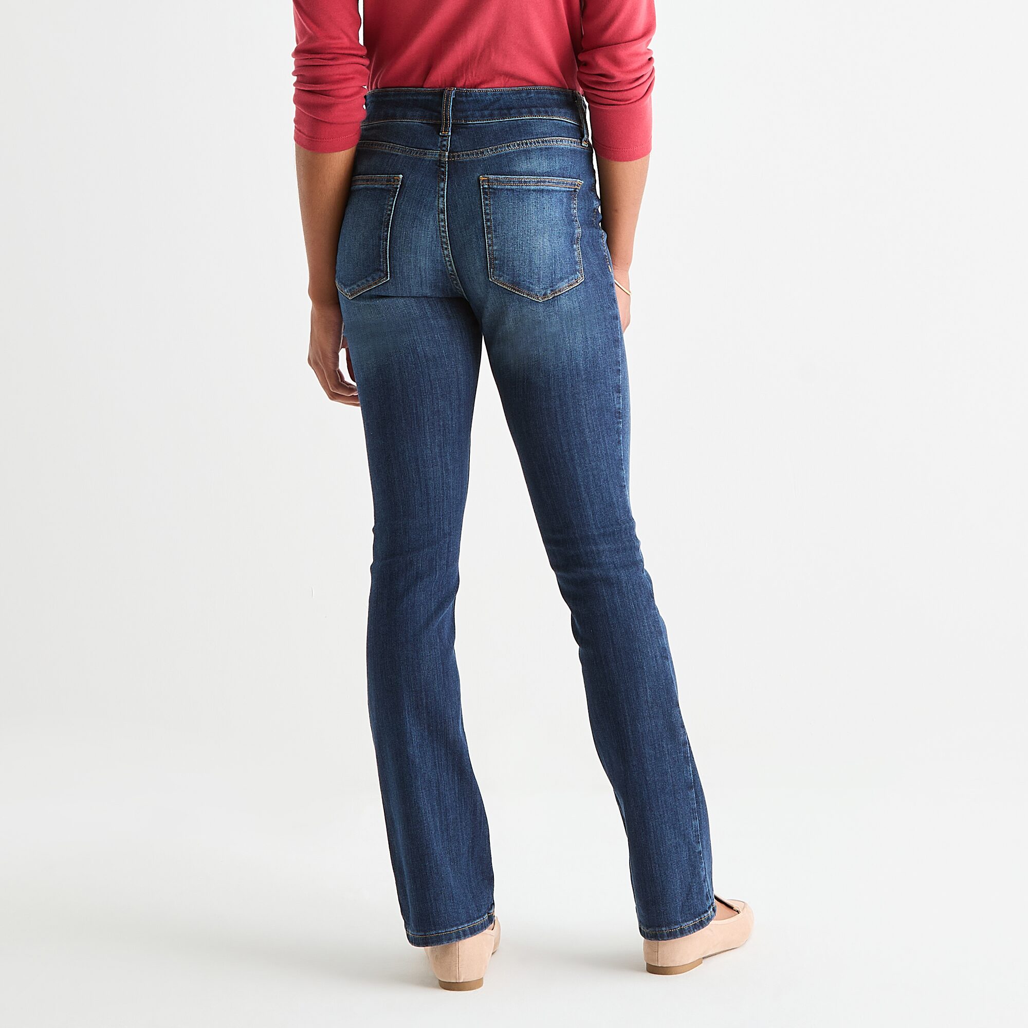 St. John's Bay Womens Mid Rise Bootcut Jean