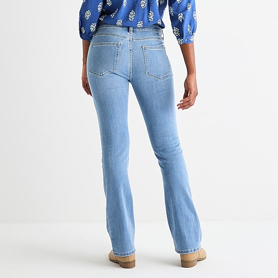 St. John's Bay Womens Mid Rise Bootcut Jean