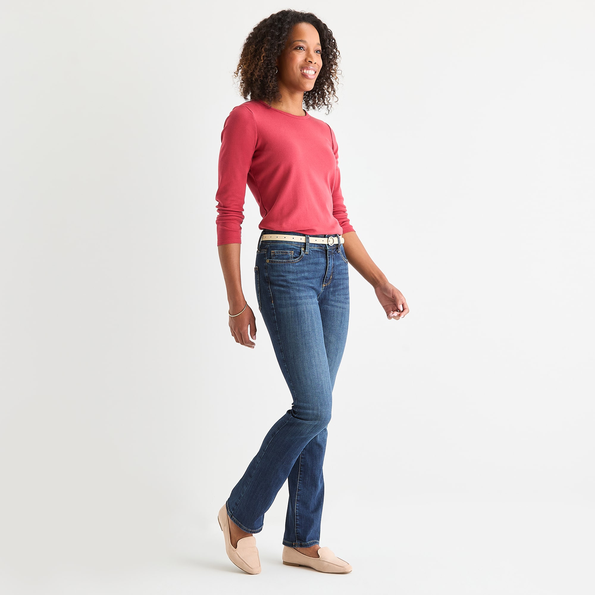 St. John's Bay Womens Mid Rise Bootcut Jean