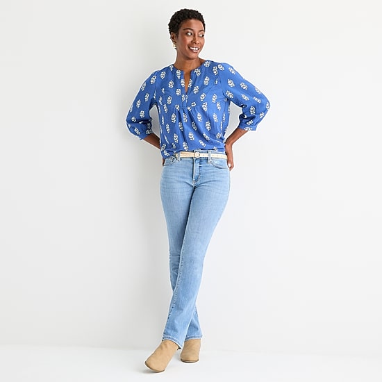 St. John's Bay Womens Mid Rise Bootcut Jean
