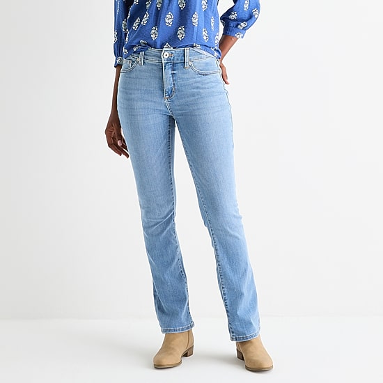 St. John's Bay Womens Mid Rise Bootcut Jean