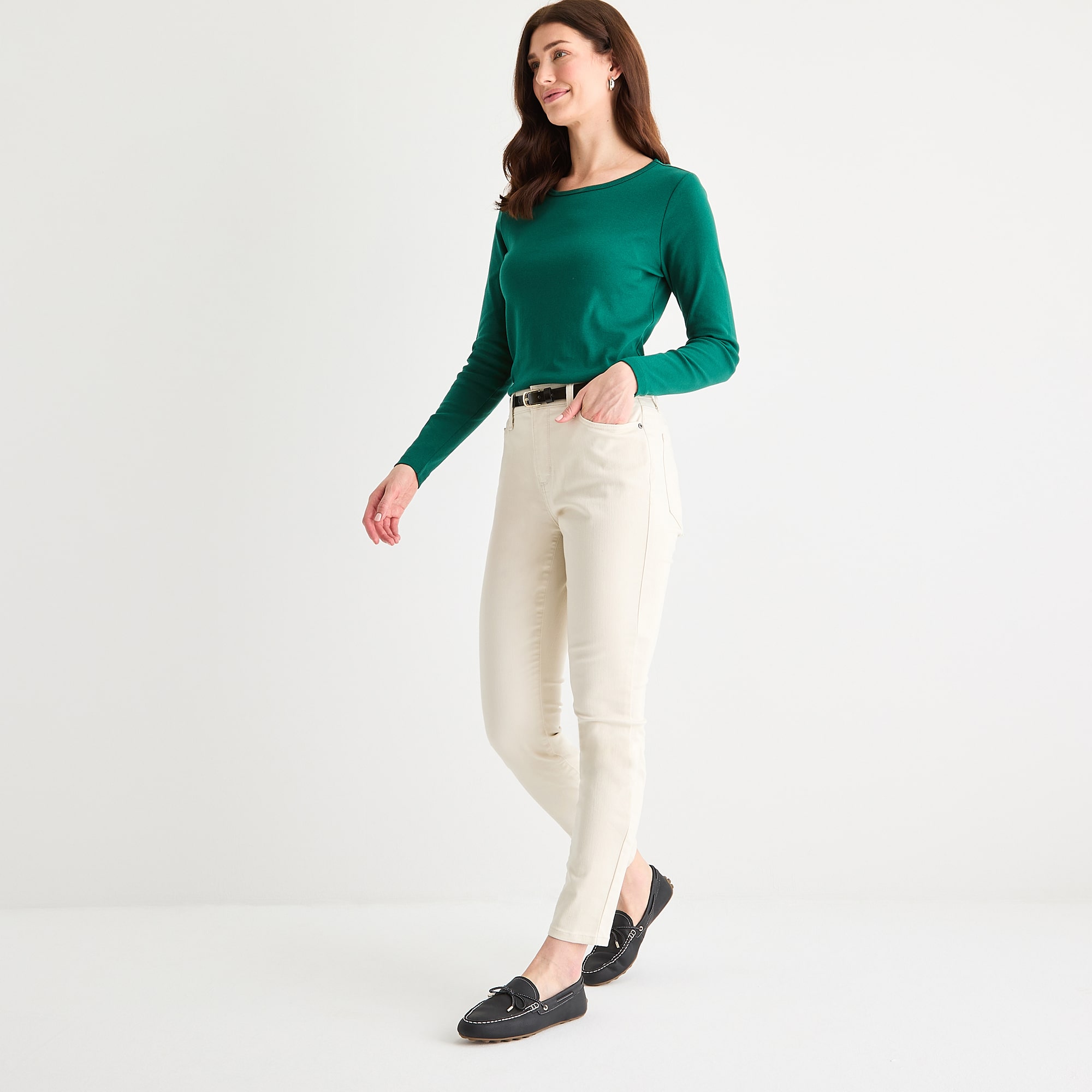 St. John's Bay Womens Mid Rise Skinny Fit Jean
