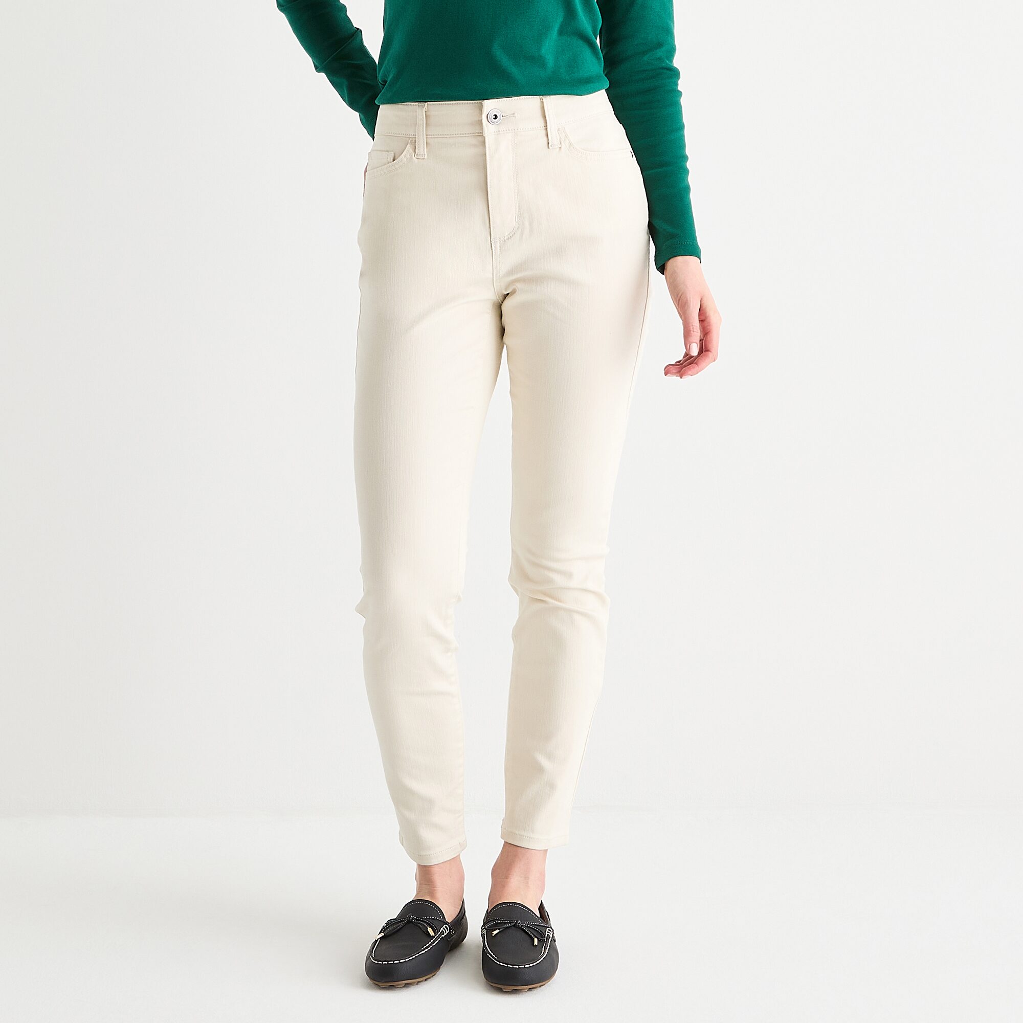 St. John's Bay Womens Mid Rise Skinny Fit Jean