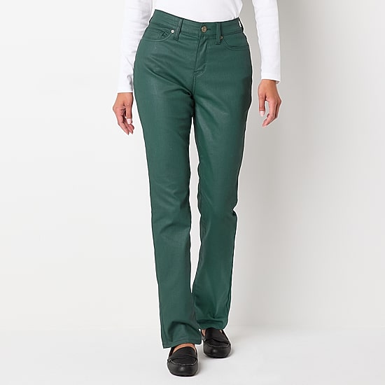 St. John's Bay Womens Tall Mid Rise Straight Leg Jean