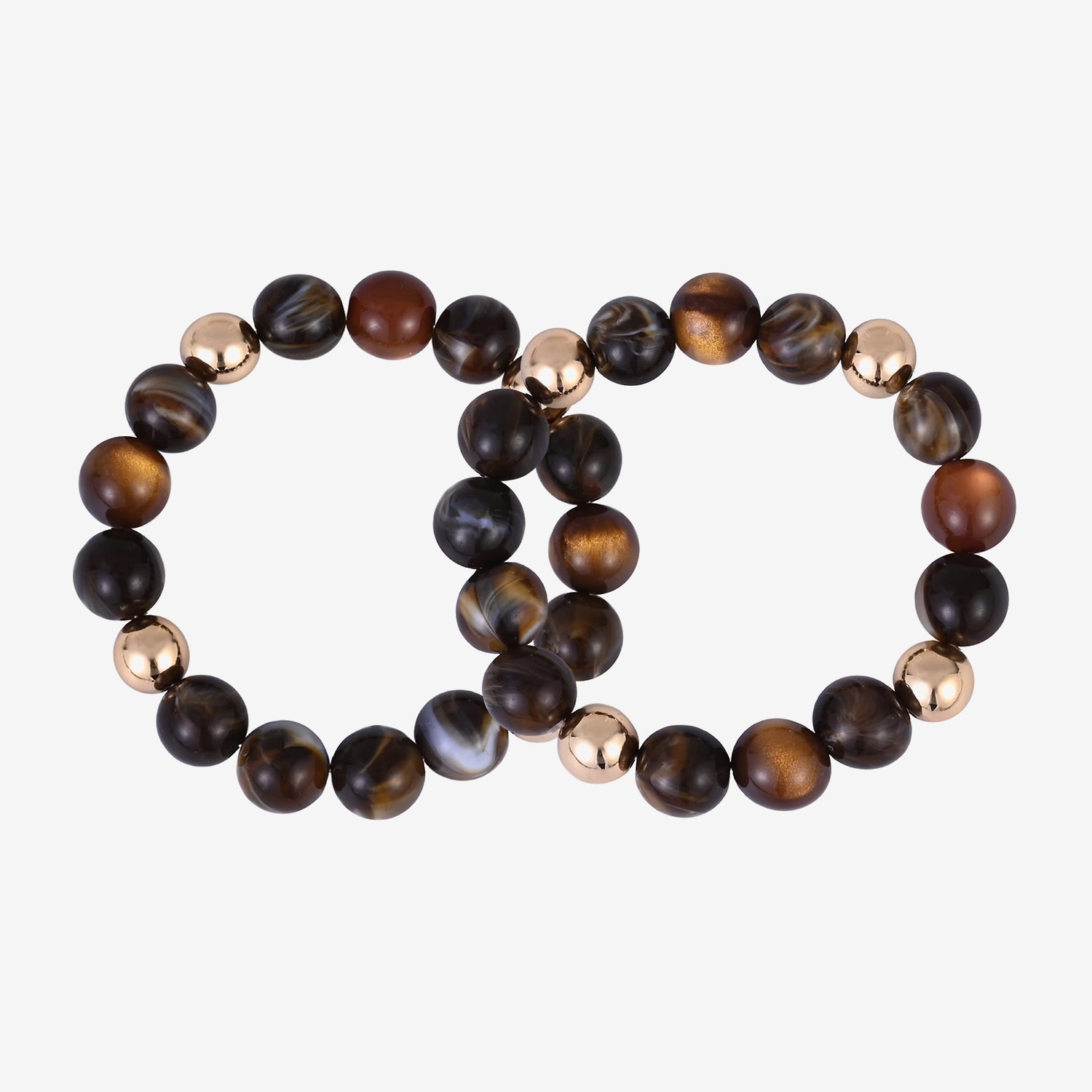 Mixit Womens Circle Beaded Bracelet