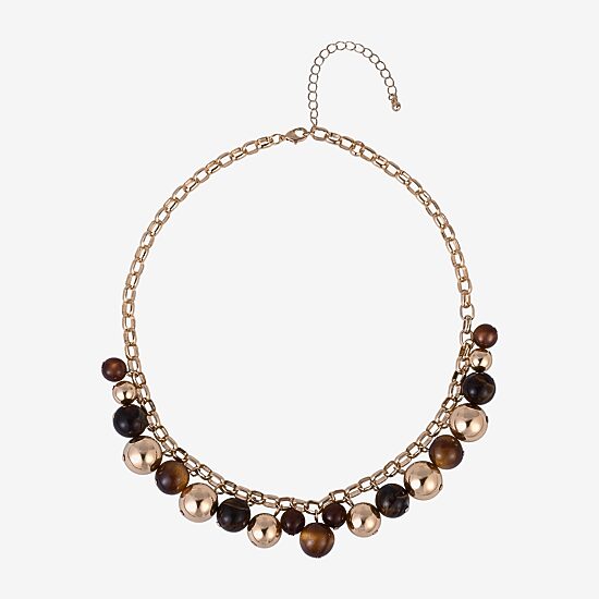 Mixit Womens 18 Inch Beaded Necklace