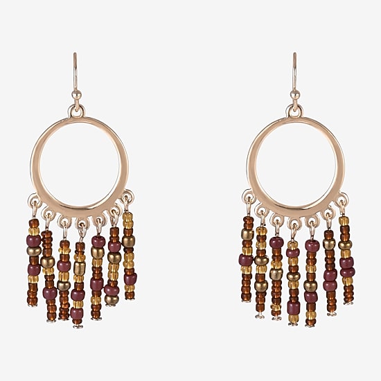 Mixit Womens Oval Drop Earrings, Color: Gold - JCPenney