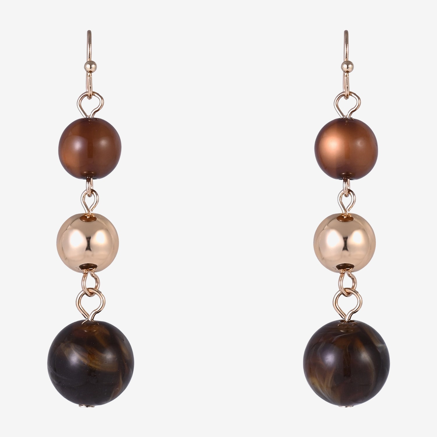 Mixit Womens Round Drop Earrings