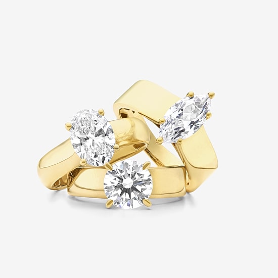 Bridal Addiction (H-I / Si1-Si2) Womens 2 CT. T.W. Lab Grown White Diamond 14K Gold Round Solitaire Engagement Ring