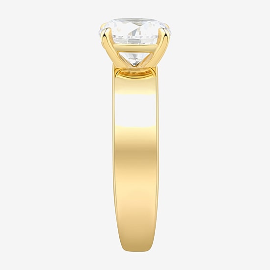 Bridal Addiction (H-I / Si1-Si2) Womens 2 CT. T.W. Lab Grown White Diamond 14K Gold Round Solitaire Engagement Ring