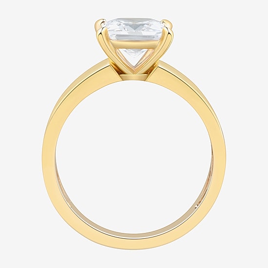 (H-I / Si2) Womens 2 CT. T.W. Lab Grown White Diamond 14K Gold Solitaire Engagement Ring