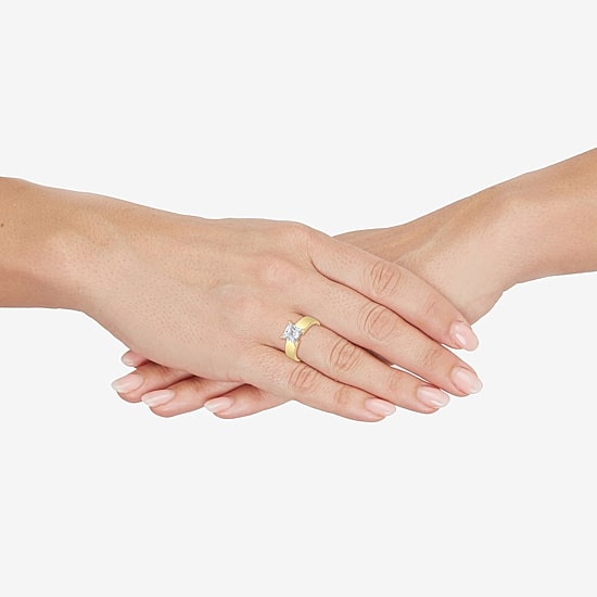 (H-I / Si2) Womens 2 CT. T.W. Lab Grown White Diamond 14K Gold Solitaire Engagement Ring