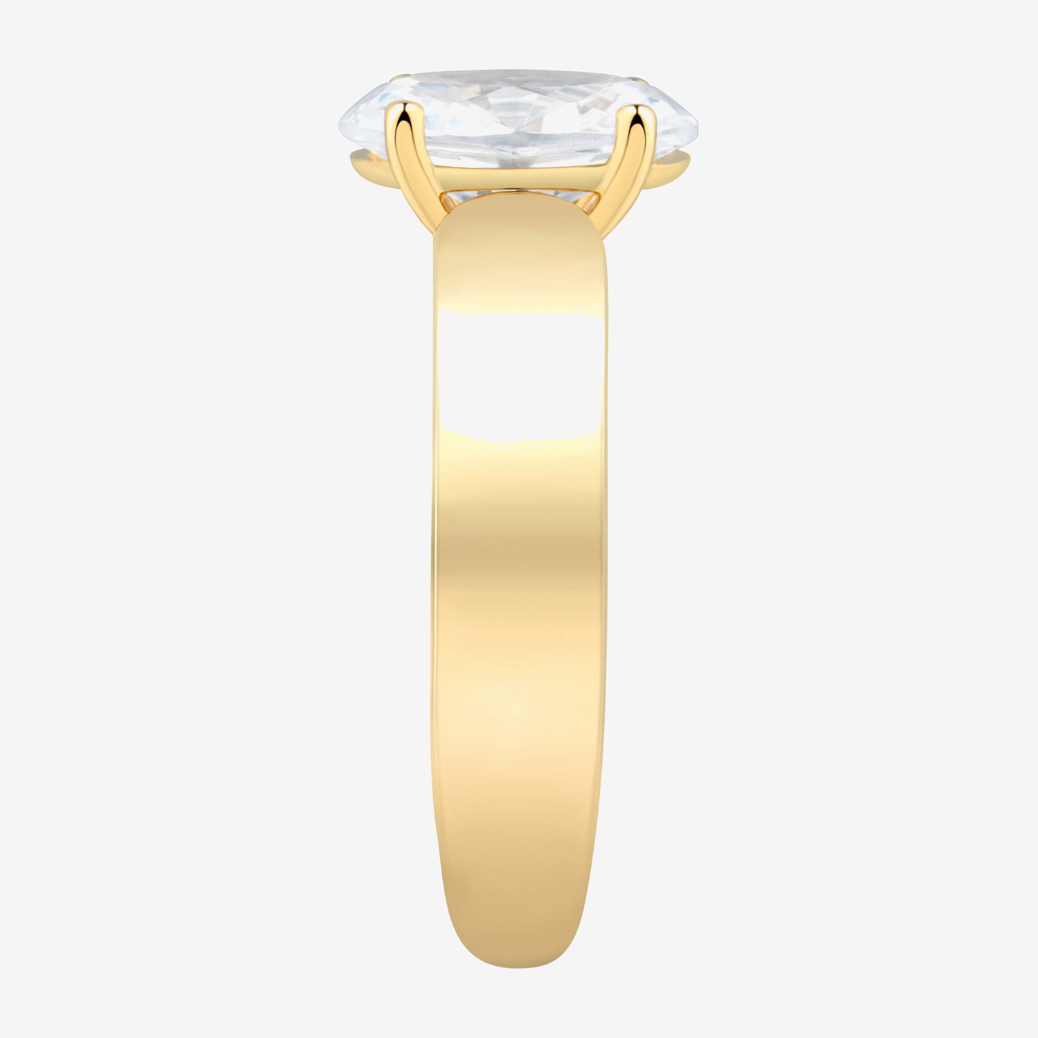 Bridal Addiction (H-I / Si1-Si2) Womens 2 CT. T.W. Lab Grown White Diamond 14K Gold Oval Solitaire Engagement Ring