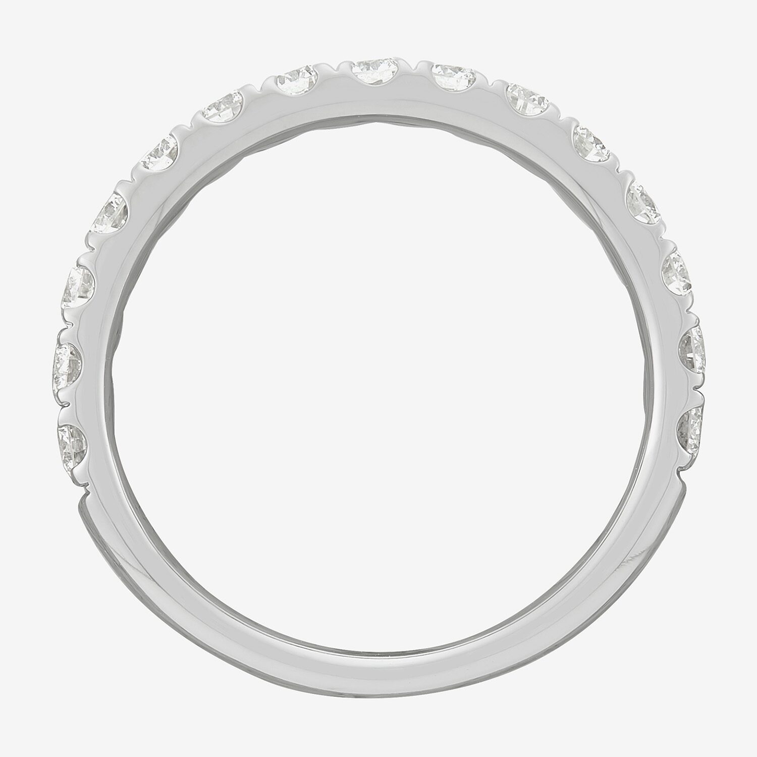 Womens 3/4 CT. T.W. Lab Grown White Diamond 14K Gold Band