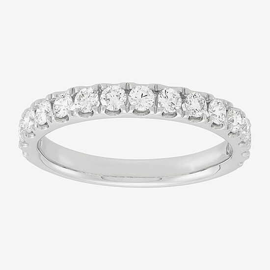 Womens 3/4 CT. T.W. Lab Grown White Diamond 14K White Gold Band