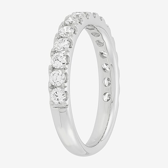 Womens 3/4 CT. T.W. Lab Grown White Diamond 14K White Gold Band